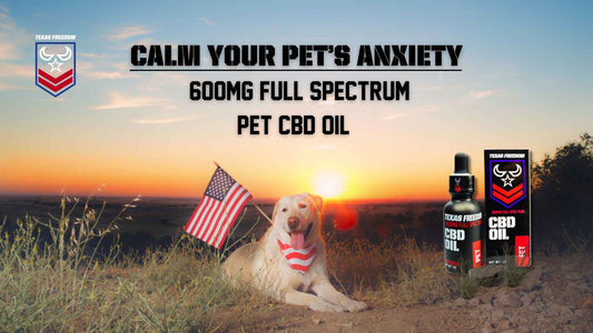 Calm Your Pet’s Anxiety with 600mg Full Spectrum Pet CBD Oil | Texas Freedom CBD - Texas Freedom