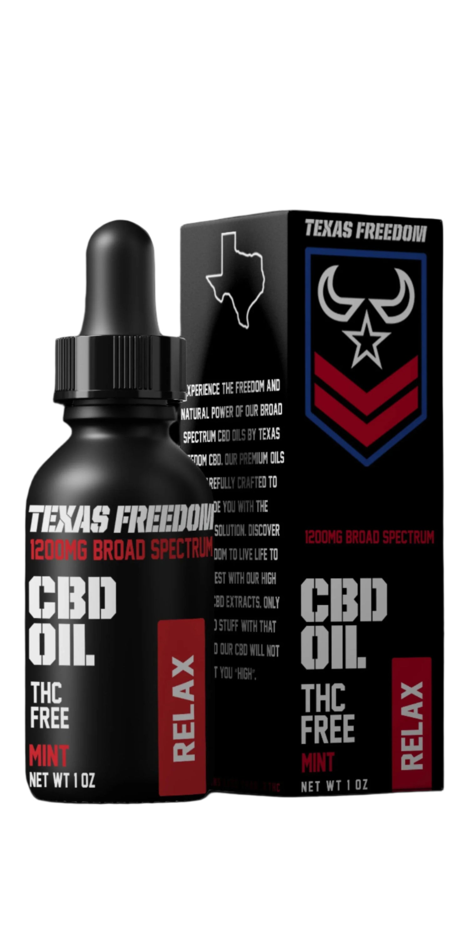 Broad Spectrum (THC Free) CBD Oil - Texas Freedom