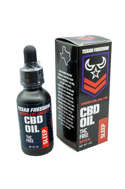 Sleep Oil (THC Free) 1800mg - Texas Freedom